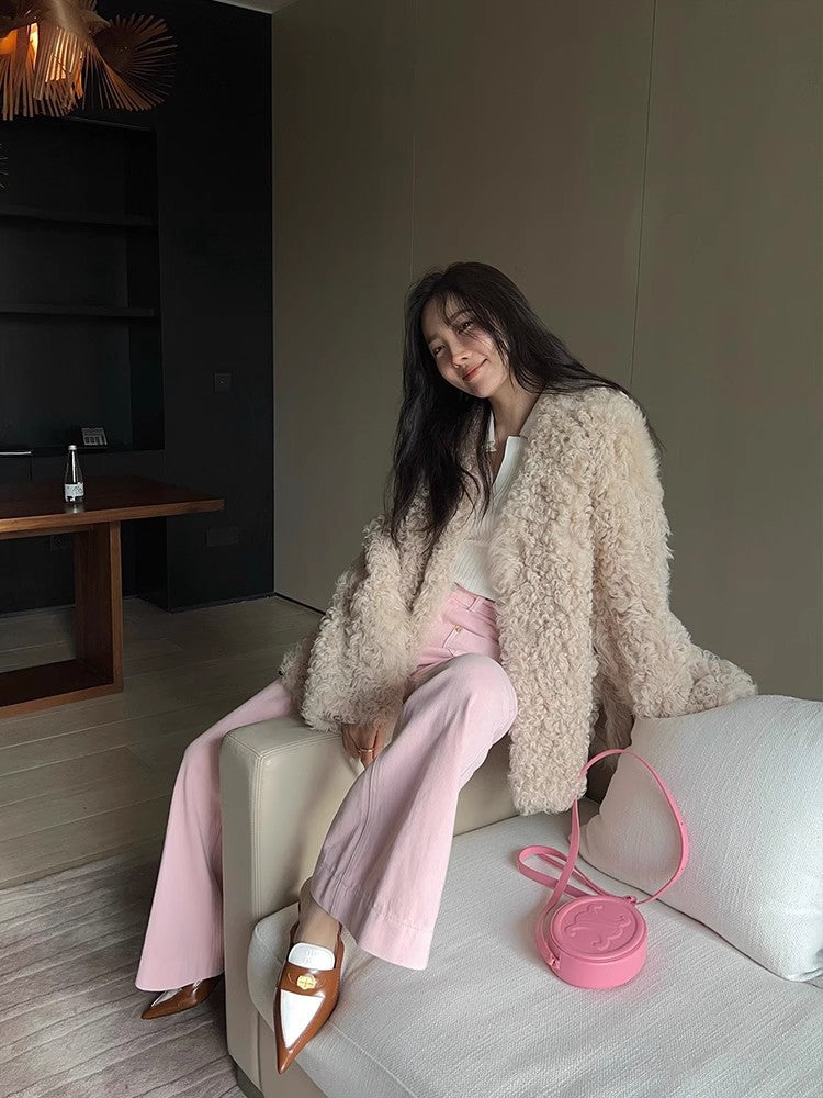 Wanderer Island Imported Tuscan Sheepskin Coat-2
