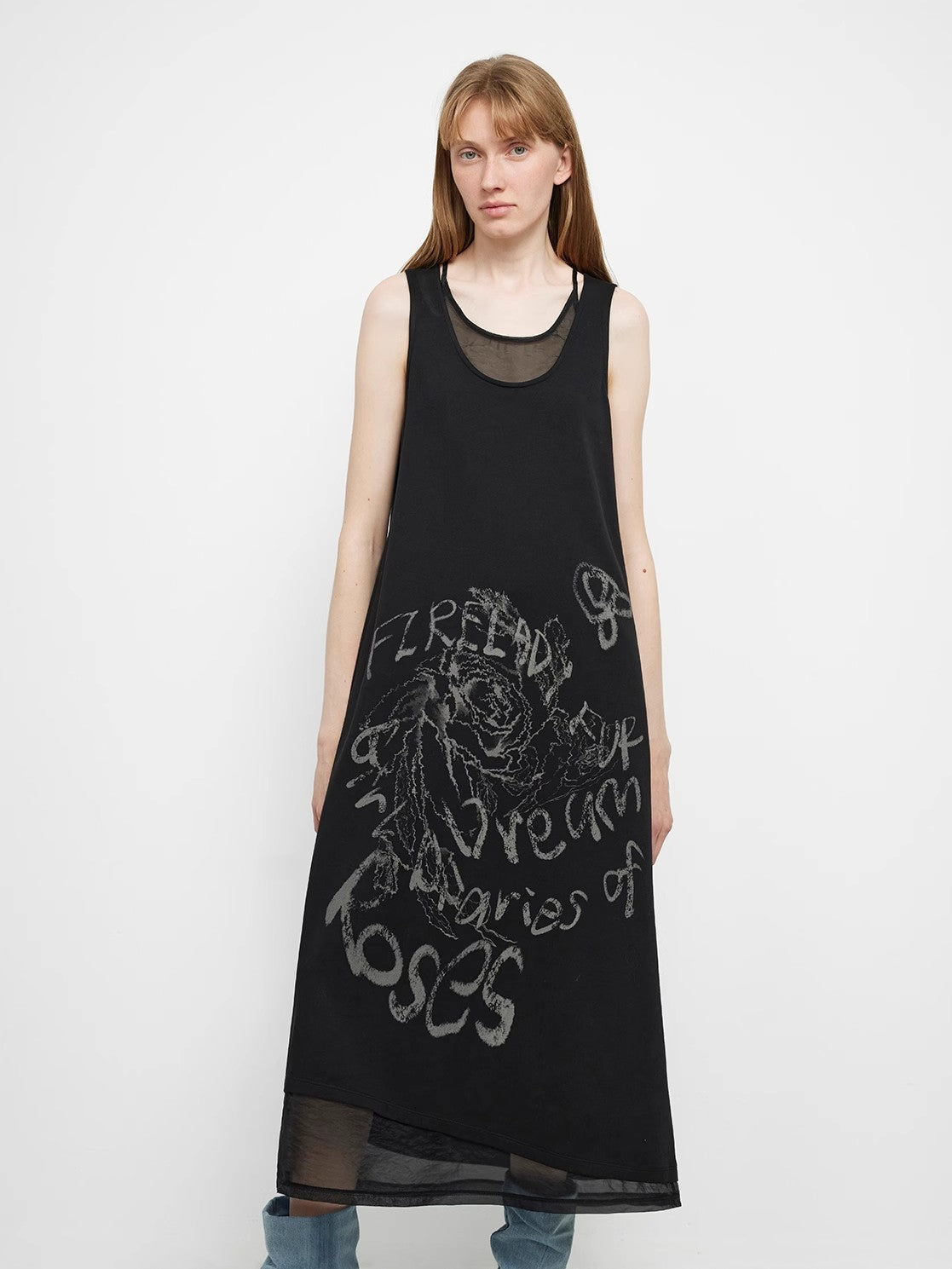 Alphabet Game Original Printed  Vest Dress-2