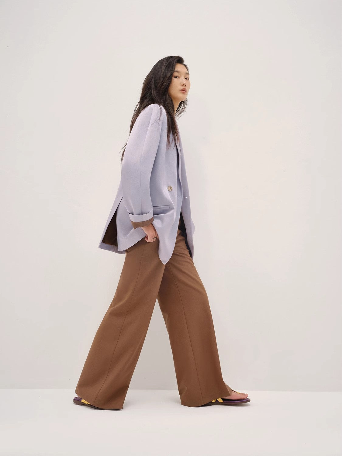 Left Bank Holidays Australian Wool Simple Draped Suit Trousers-0