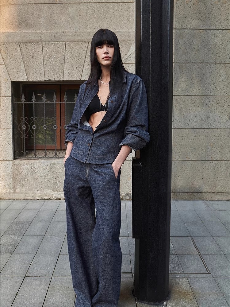 "Berlin Afternoon Tea" Refreshing breathable twill linen deconstructed silhouette old money style waist shirt top-2