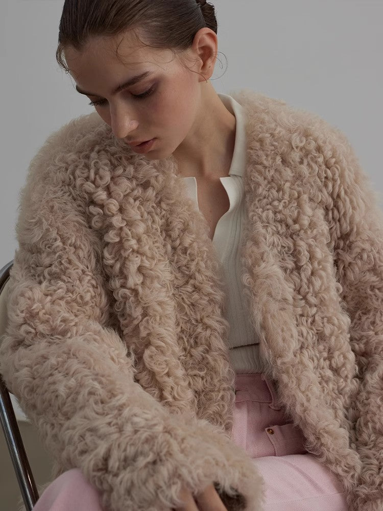 Wanderer Island Imported Tuscan Sheepskin Coat-4