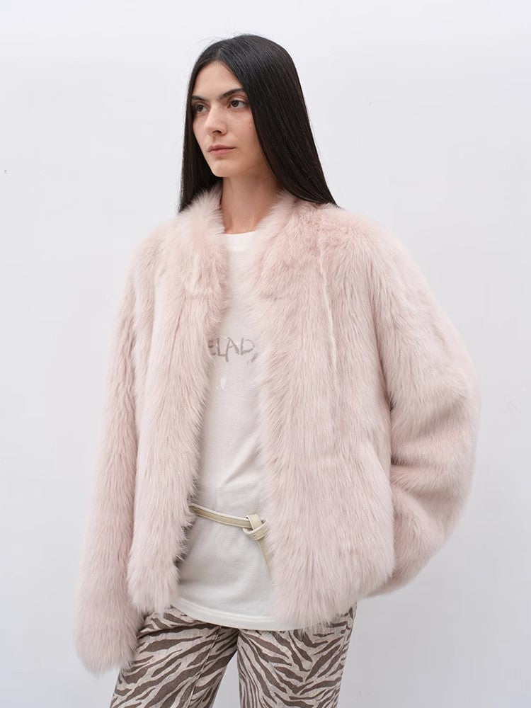 Practical Wearism Casual Urban Drop Shoulder Stand Collar Tuscan Sheepskin-2