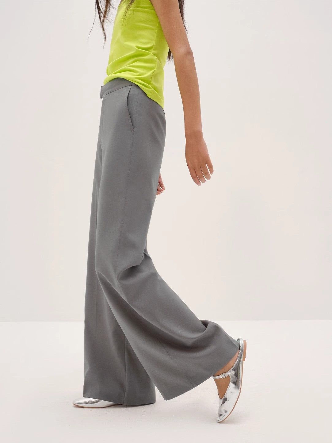 Left Bank Holidays Australian Wool Simple Draped Suit Trousers-3