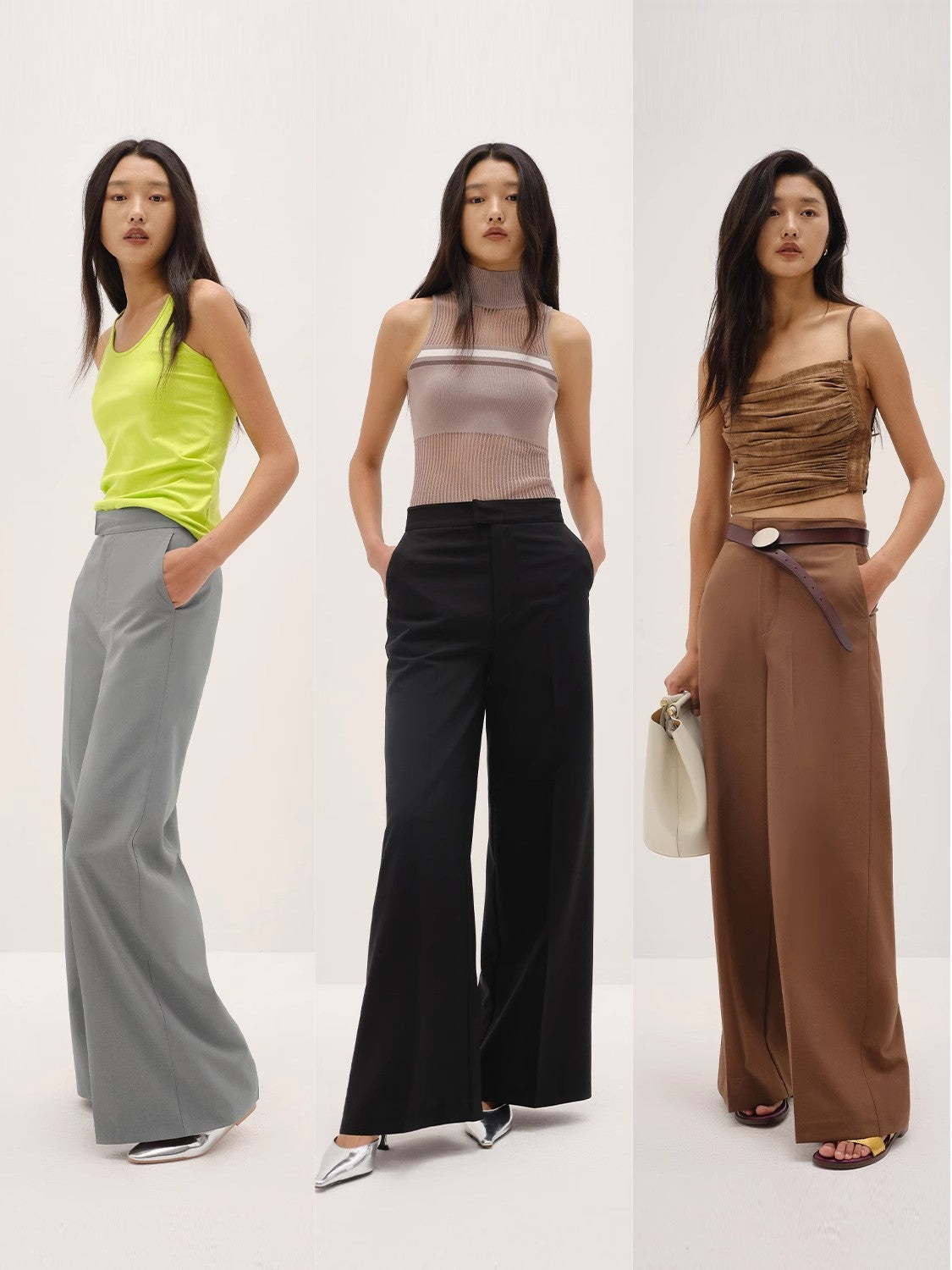 Left Bank Holidays Australian Wool Simple Draped Suit Trousers-4