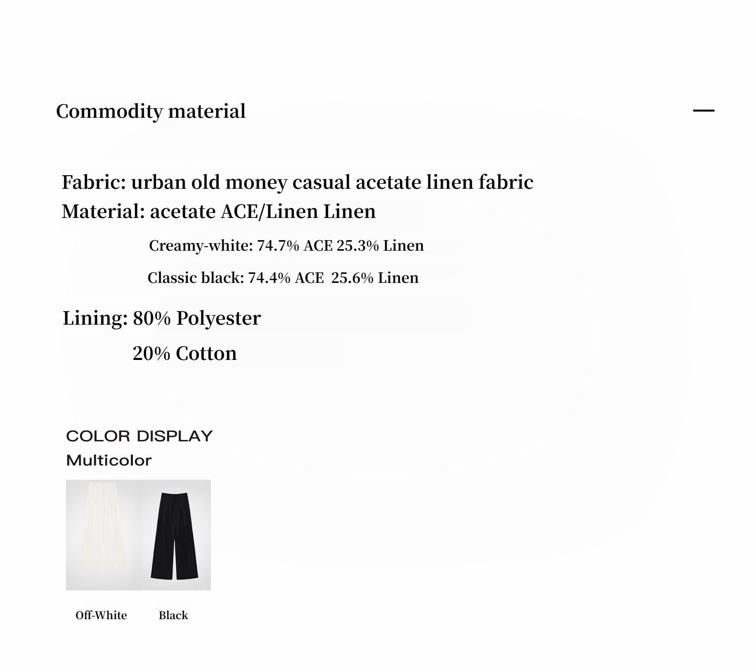 "Relaxed Old Money" Acetate Linen Old Money-Inspired Draped Mid-Waist Single-Pleat Straight-Leg Wide-Leg Casual Pants-2