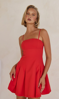 Red Mini Dress-0