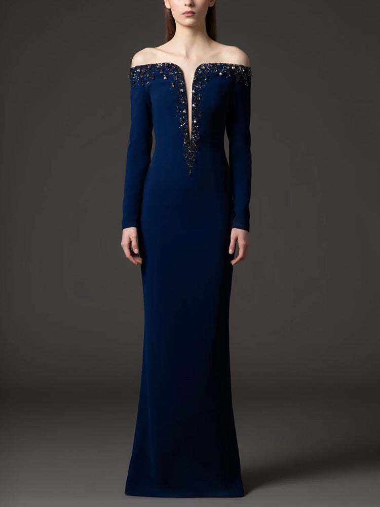 The Midnight Royale Embellished Gown-0
