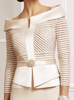 Champagne mother of the bride skirt suit-1