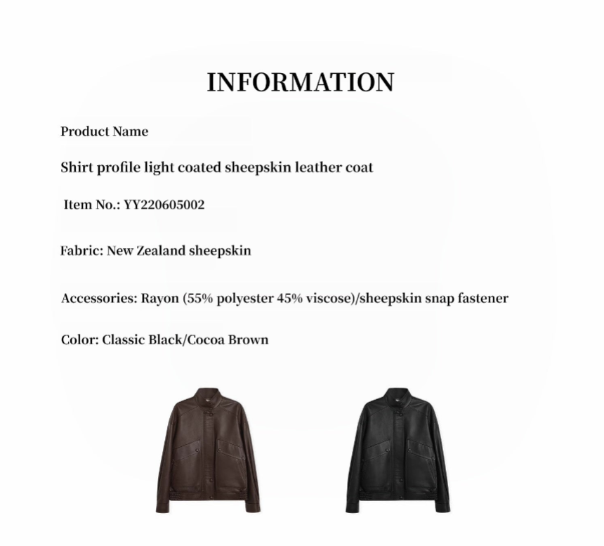 "Loveless Muse" Brown Retro Genuine Leather Jacket Women's Motorcycle Sheep Leather Jacket Short-3