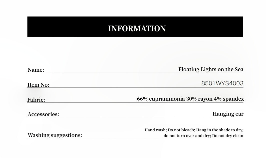"Floating Lights on the Sea" Adjustable Waist Pleated Straight Dress-3
