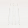"Weiss Love Letter" Old Money Style Linen Cut Scimitar Pants-5