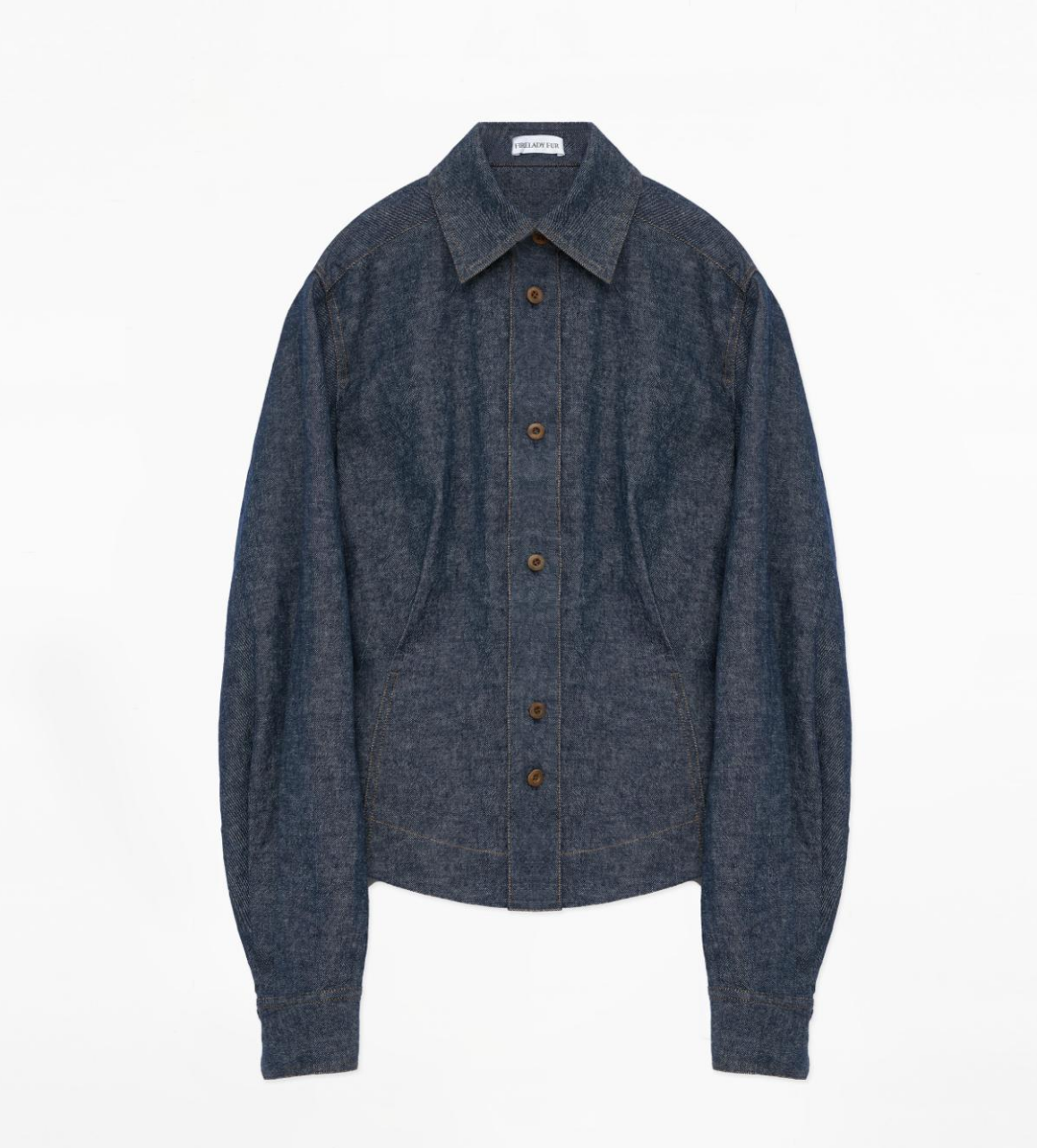 "Berlin Afternoon Tea" Refreshing breathable twill linen deconstructed silhouette old money style waist shirt top-6