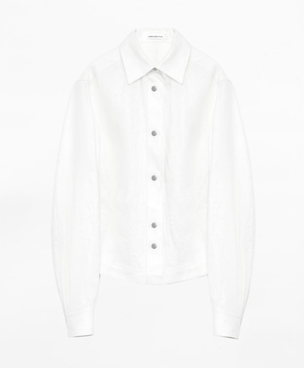 "Berlin Afternoon Tea" Refreshing breathable twill linen deconstructed silhouette old money style waist shirt top-7
