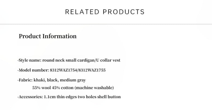Machine washable round neck long sleeve multi-color knitted wool cardigan solid color base layer top-3