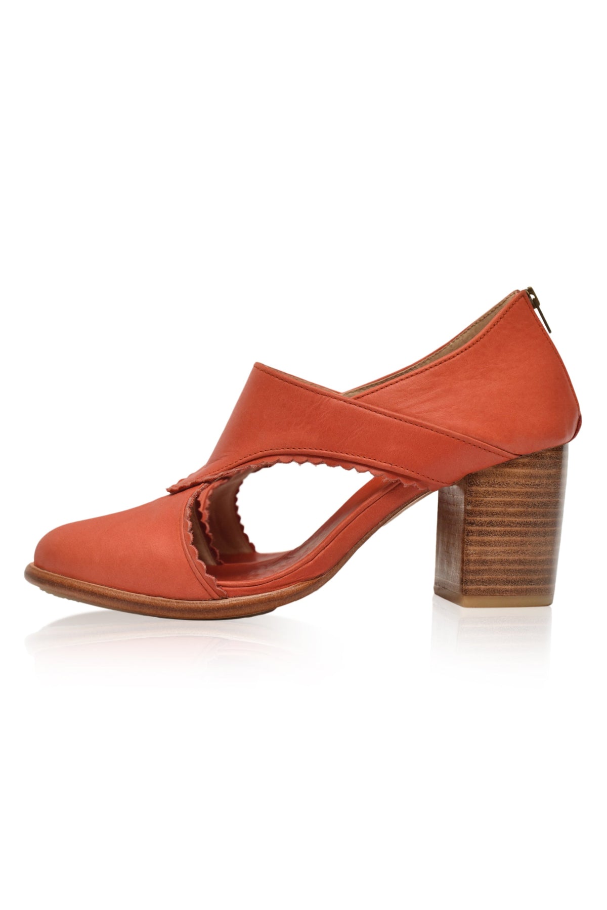 Rain Kiss Leather Heel Booties-4