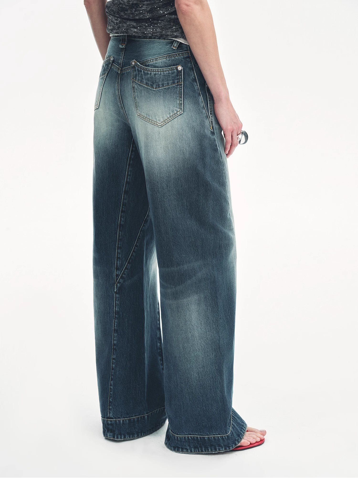 "Street Moments" Deconstructed Scimitar Straight Jeans Summer-4