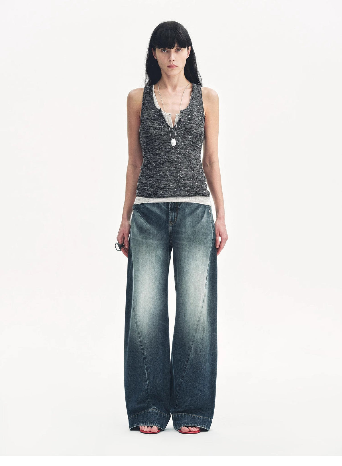 "Street Moments" Deconstructed Scimitar Straight Jeans Summer-0