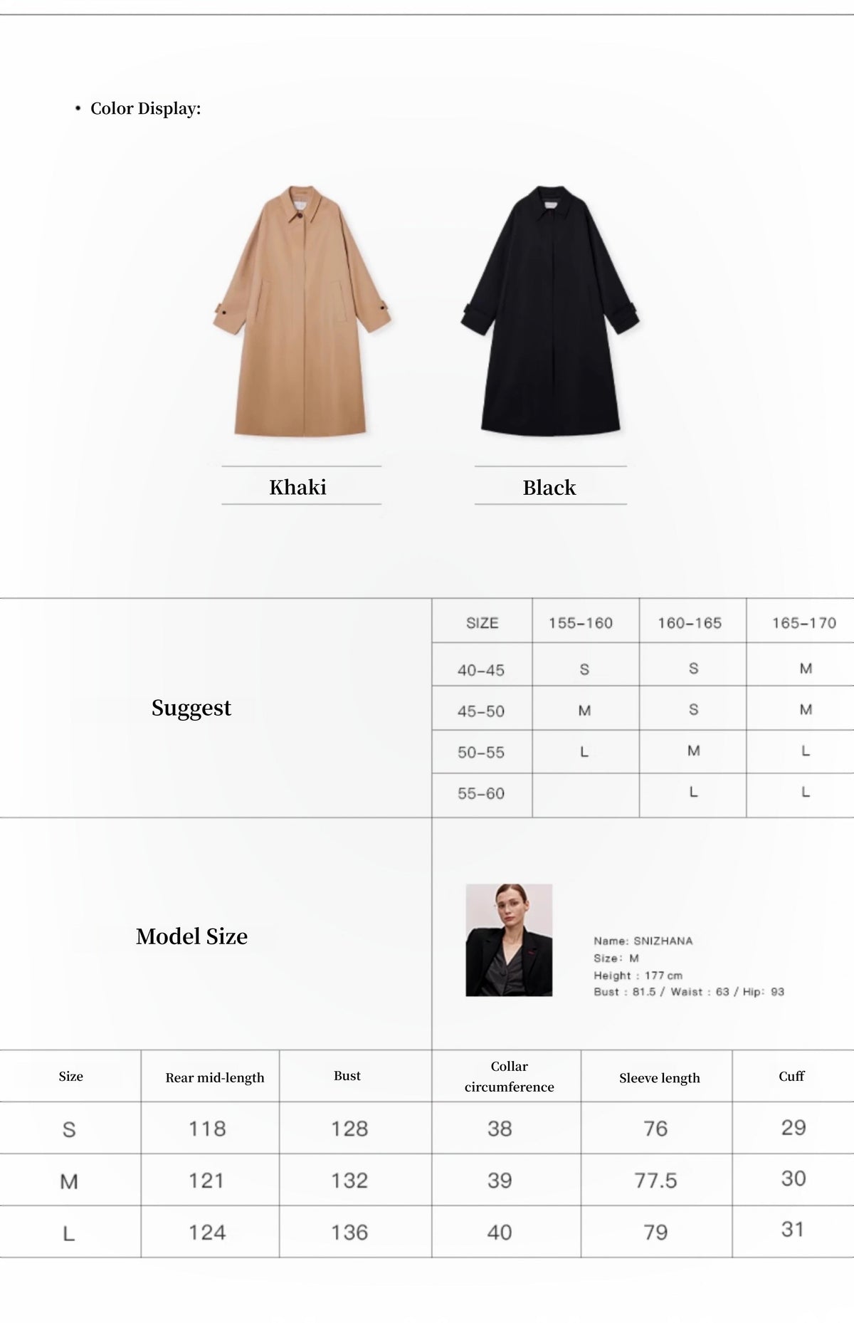 "Fragrant Moment" Trench Coat for Women, New Style, Mid-Length for Petite Figures, High-End British Style Overcoat-3