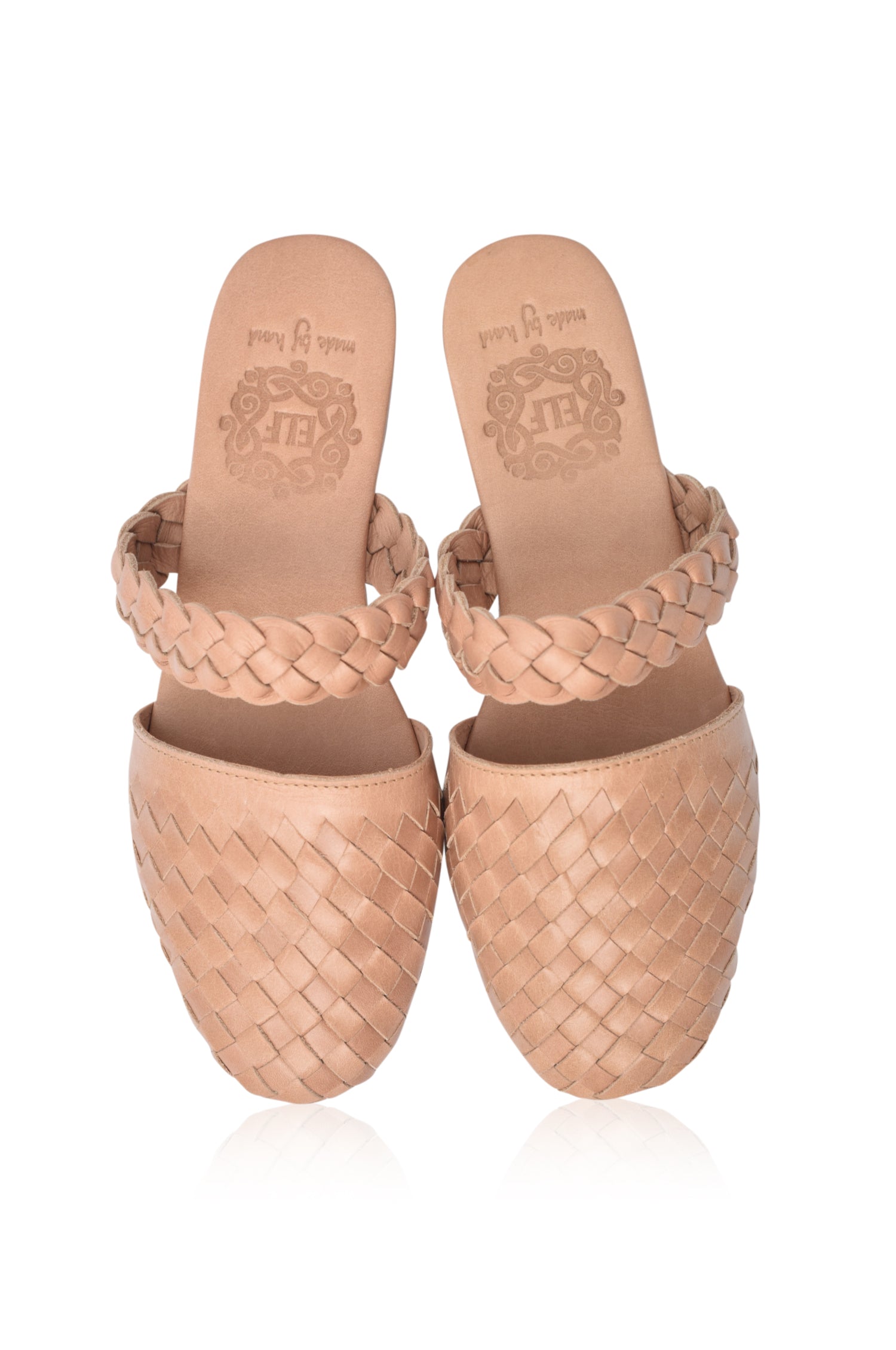 Sea Escape Woven Leather Slide Sandals-2
