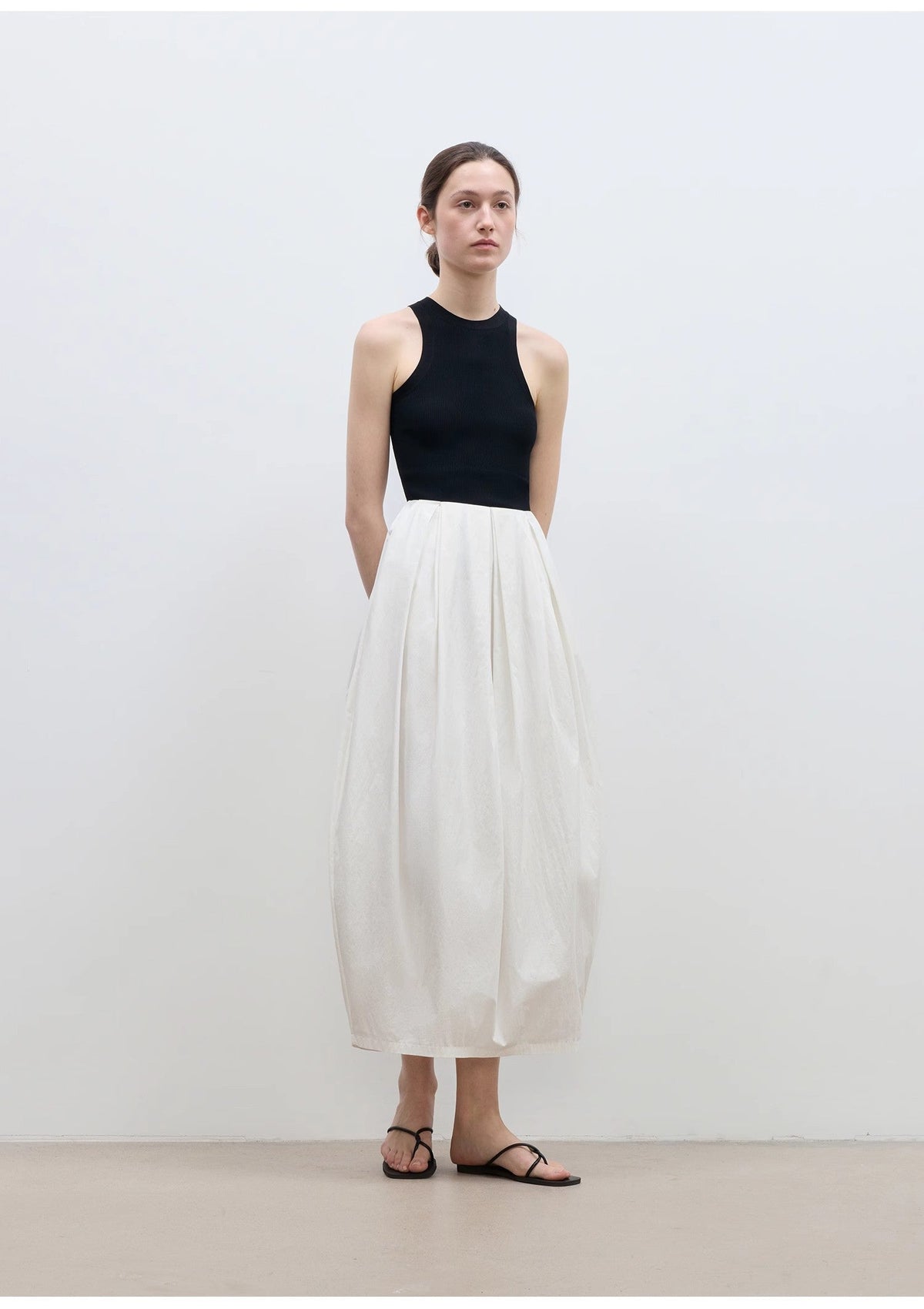 "Peninsula Art" Styling Flower Bud Skirt High Waist Skirt for Women-4