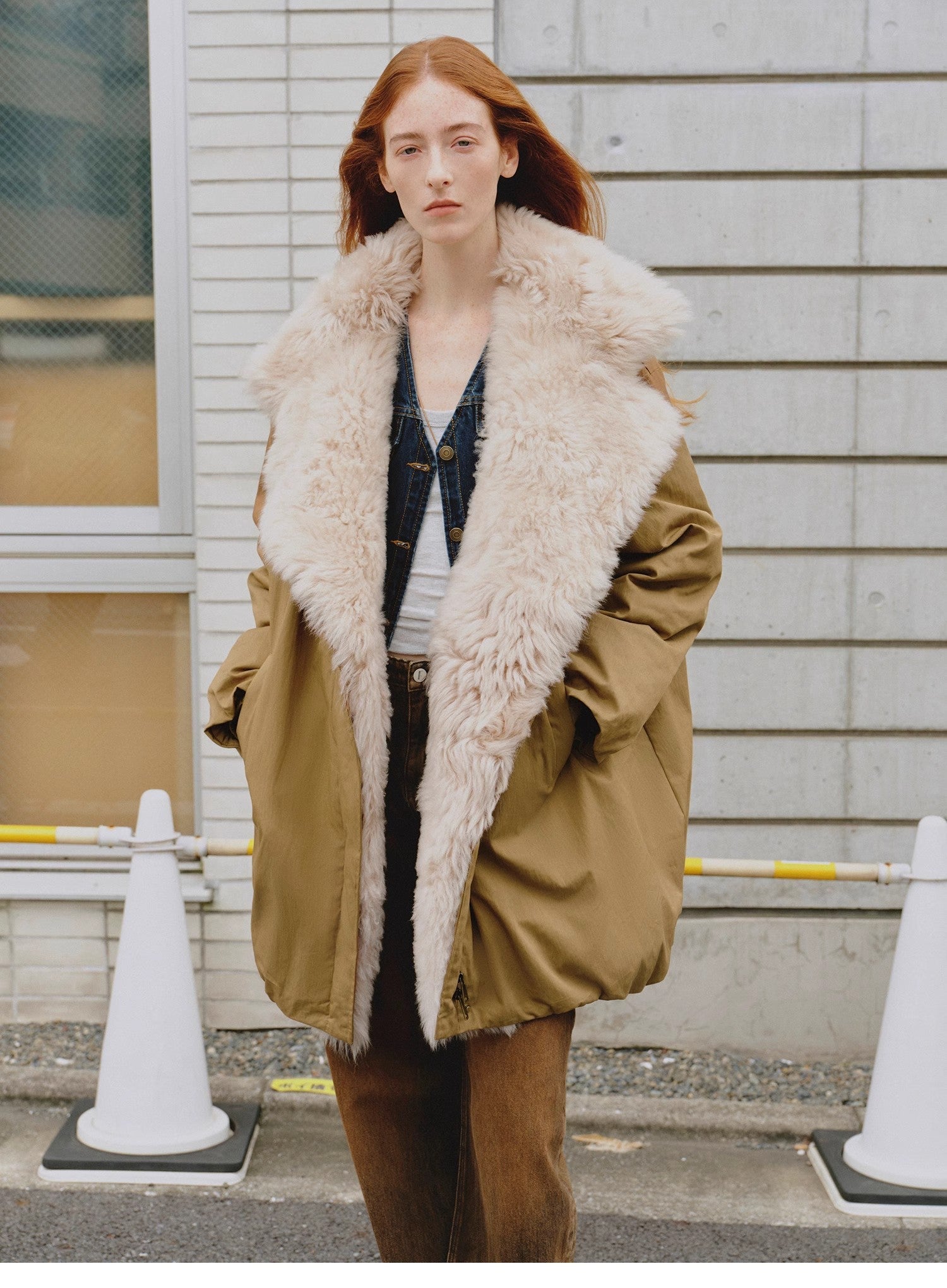 "Modern Introduction" detachable toka fur collar fur coat silhouette 90 goose down parka winter-1