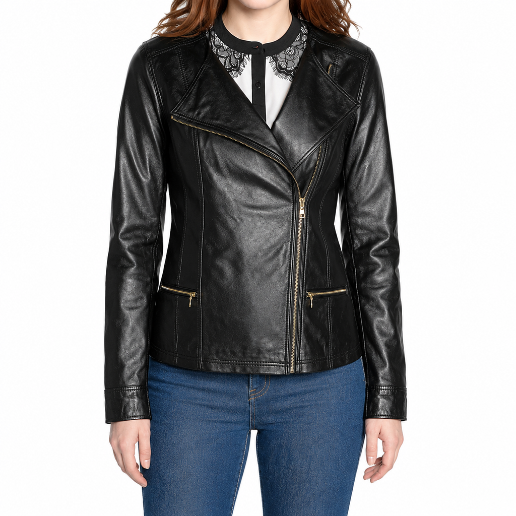 Women’s Soft Leather Motorcycle Jacket-1