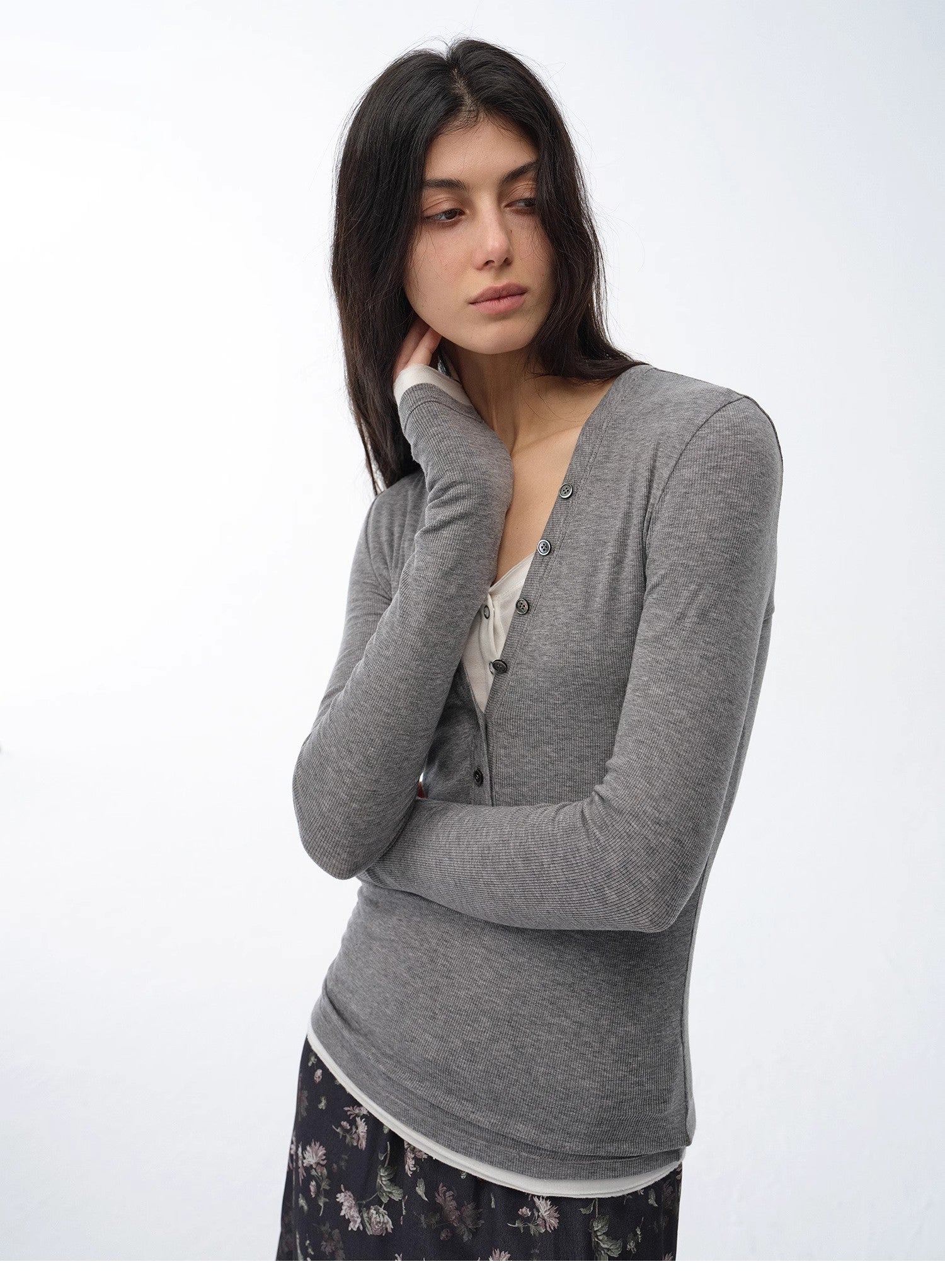 "Pure Fashion" Slim Fit Tencel Wool Sweater-1