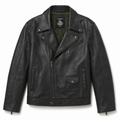 Men’s Classic Carve Leather Biker Jacket-0