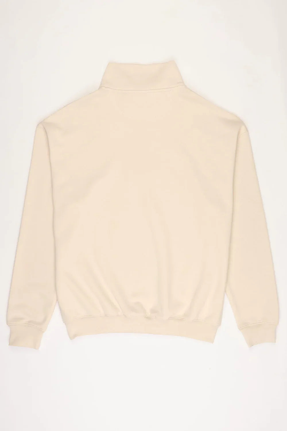 Beige 1/4 Zip Fleece Tracksuit-3