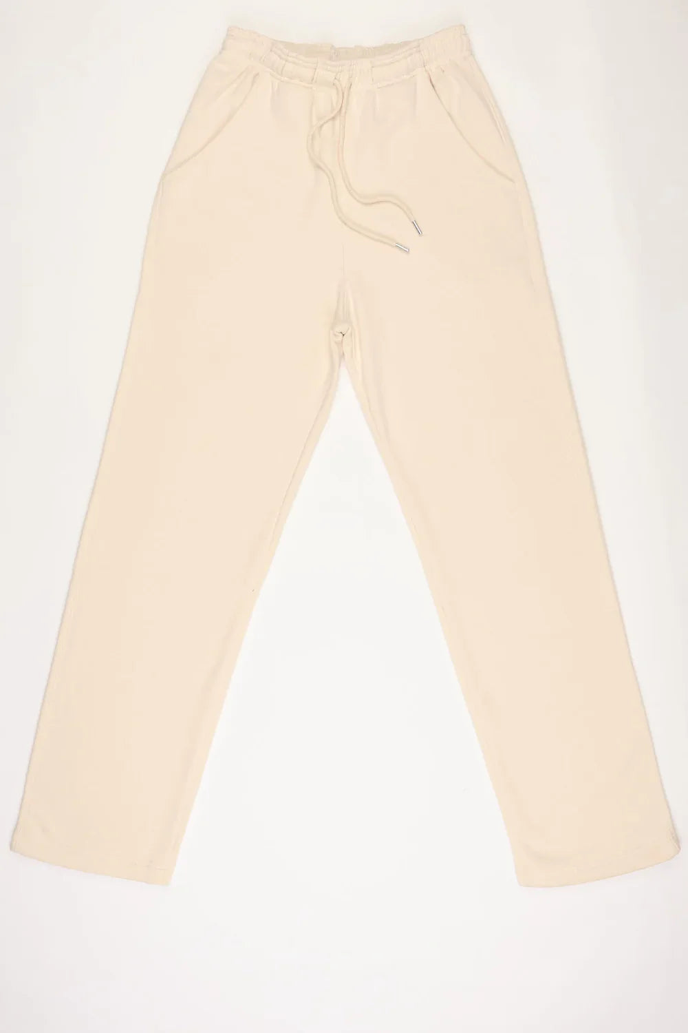 Beige 1/4 Zip Fleece Tracksuit-4