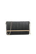 Black Pleated Clutch Bag-0