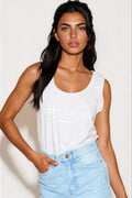 Silver Grey C'est La Vie Cotton Vest Top-0