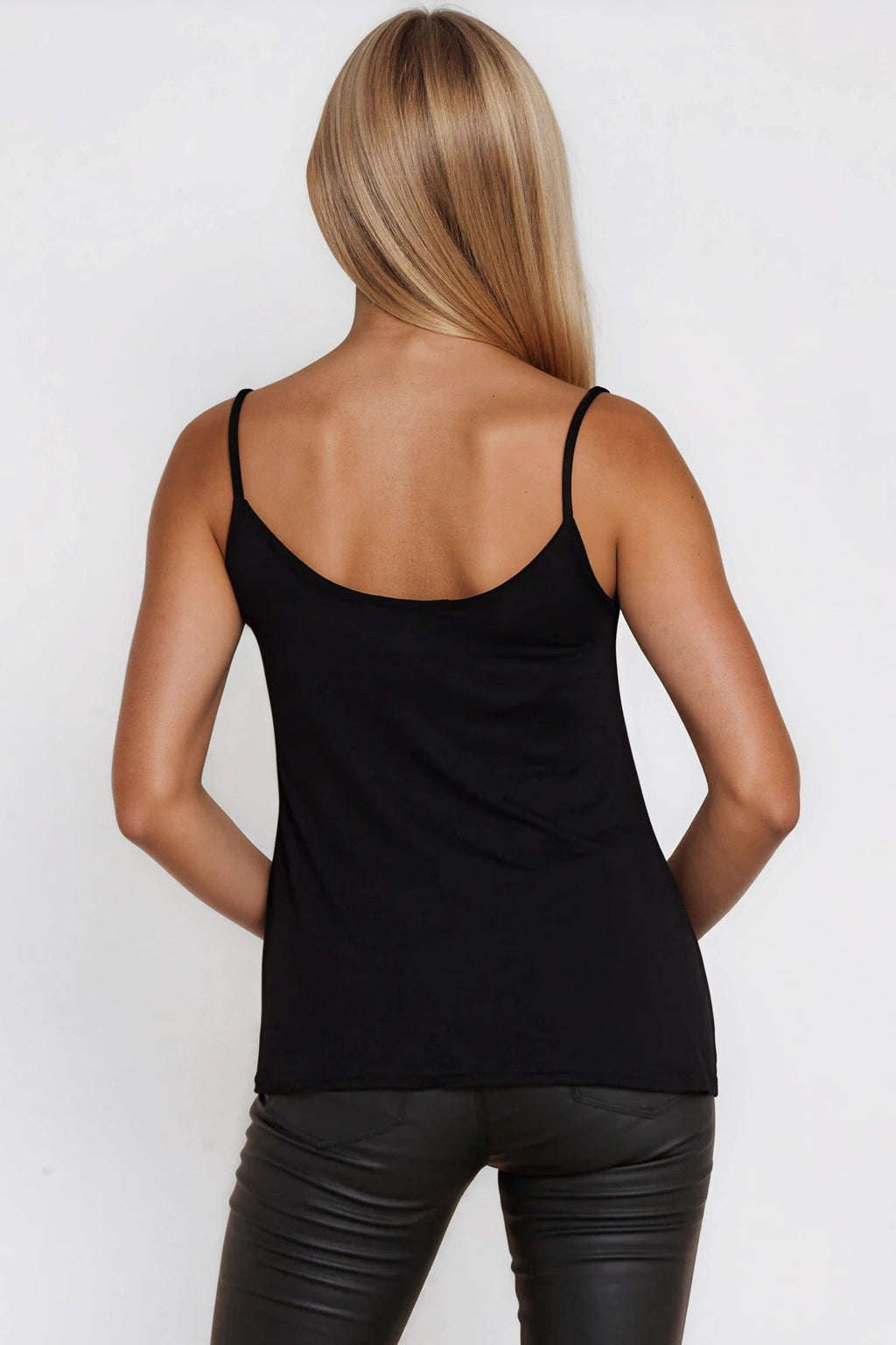 Black Strappy Cami Top-3