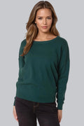 Green Crew Neck Fine Knit Jumper-0