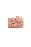 Champagne Evening Clutch Bag with Bow Detail-0