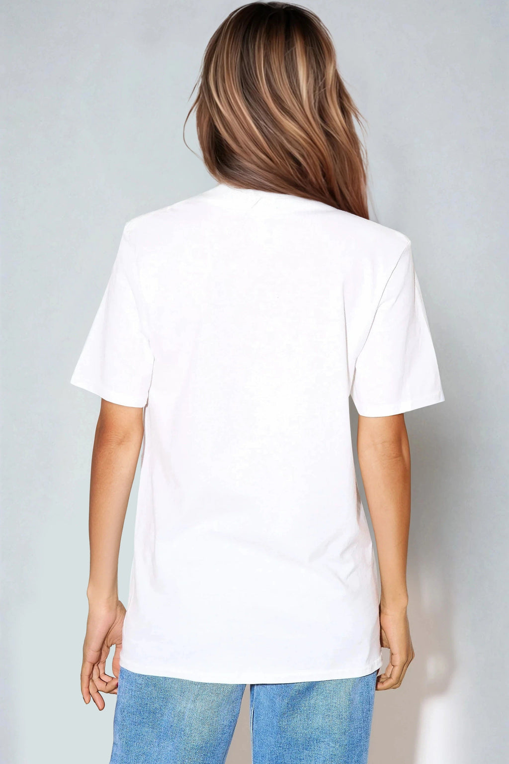 White Good Vibes Printed Cotton T-Shirt-2