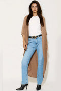 Mocha Batwing Sleeve Kimono Cardigan-0