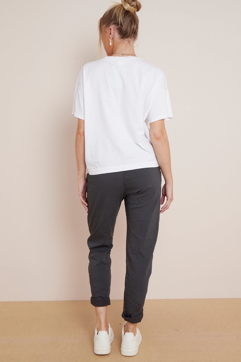 Charcoal Magic Drawstring Trousers-4