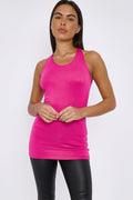 Fuchsia Racerback Vest Top-0