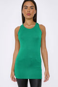 Green Racerback Vest Top-0