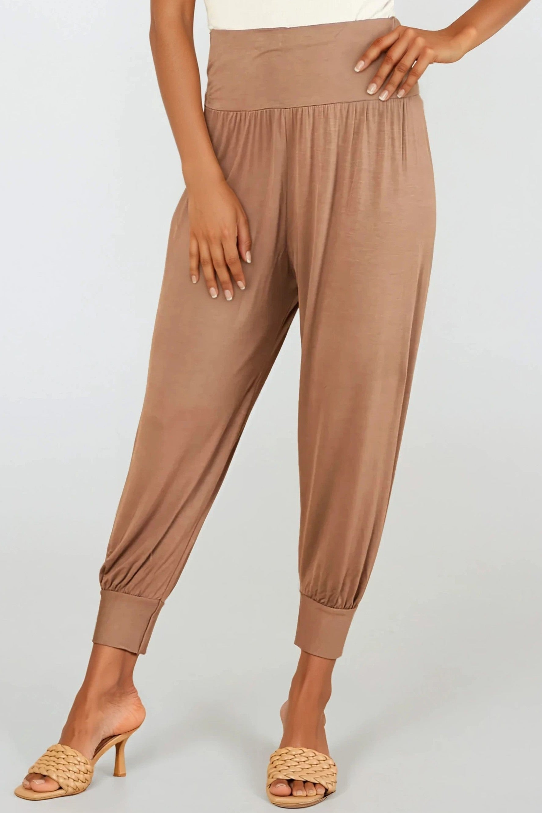 Mocha Harem Pants-1
