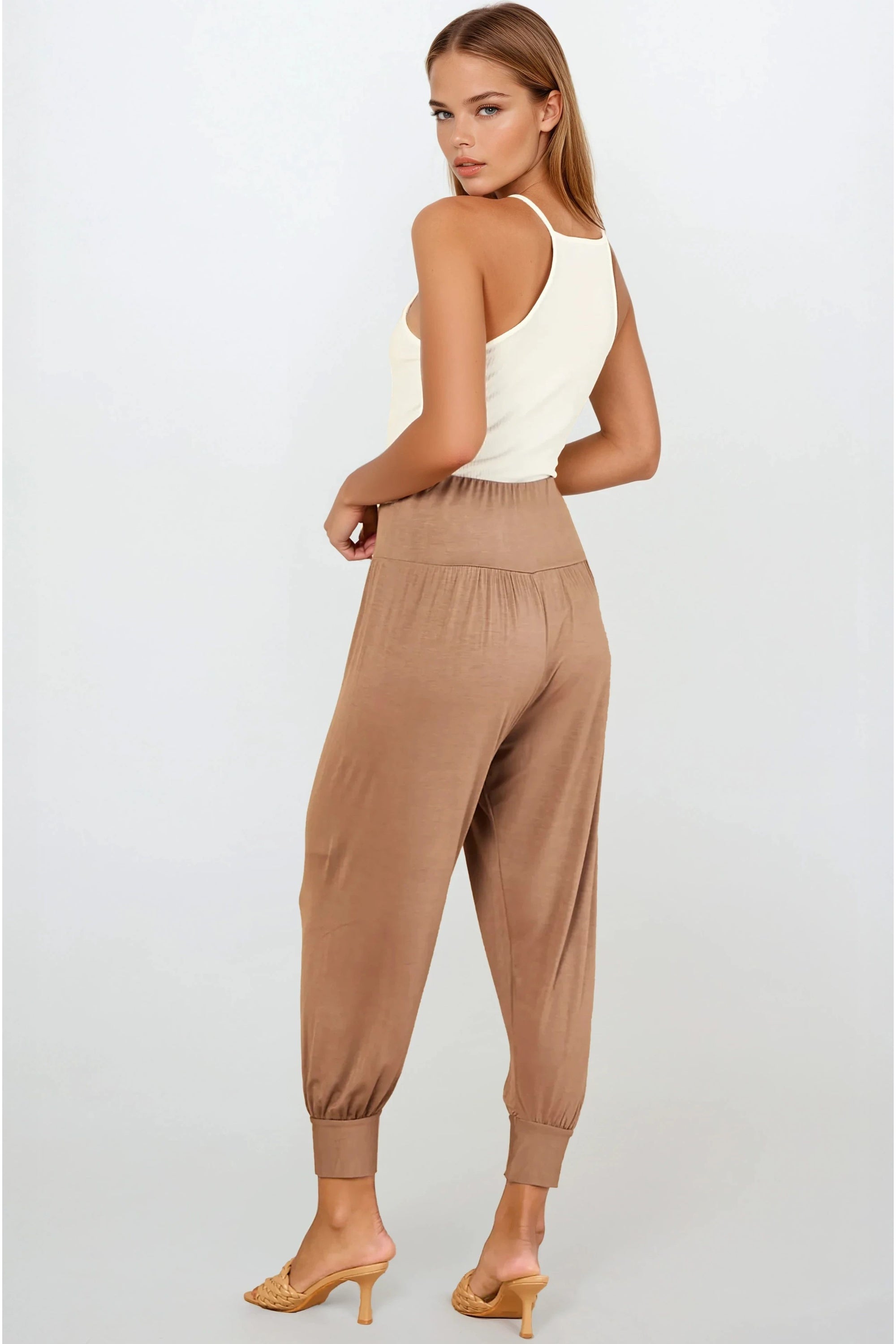 Mocha Harem Pants-3