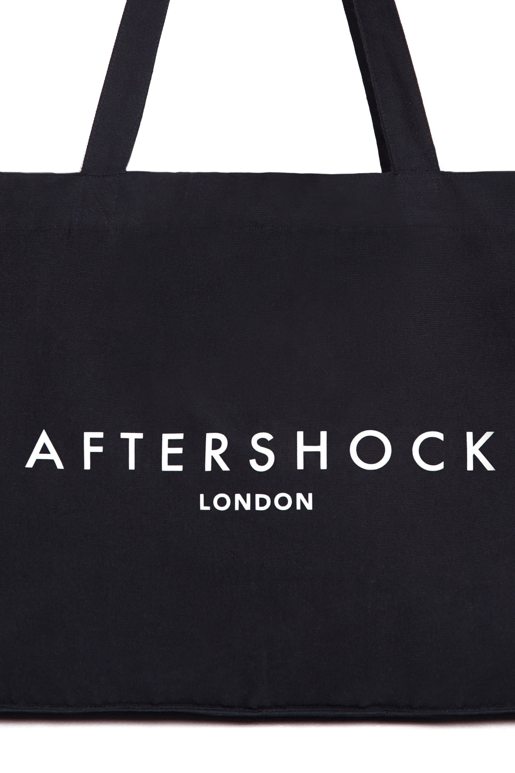 Black Logo Canvas Tote Bag-2