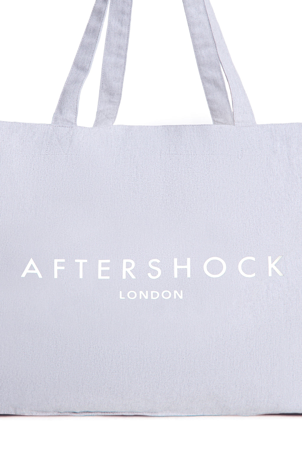 Silver Grey Logo Canvas Tote Bag-2