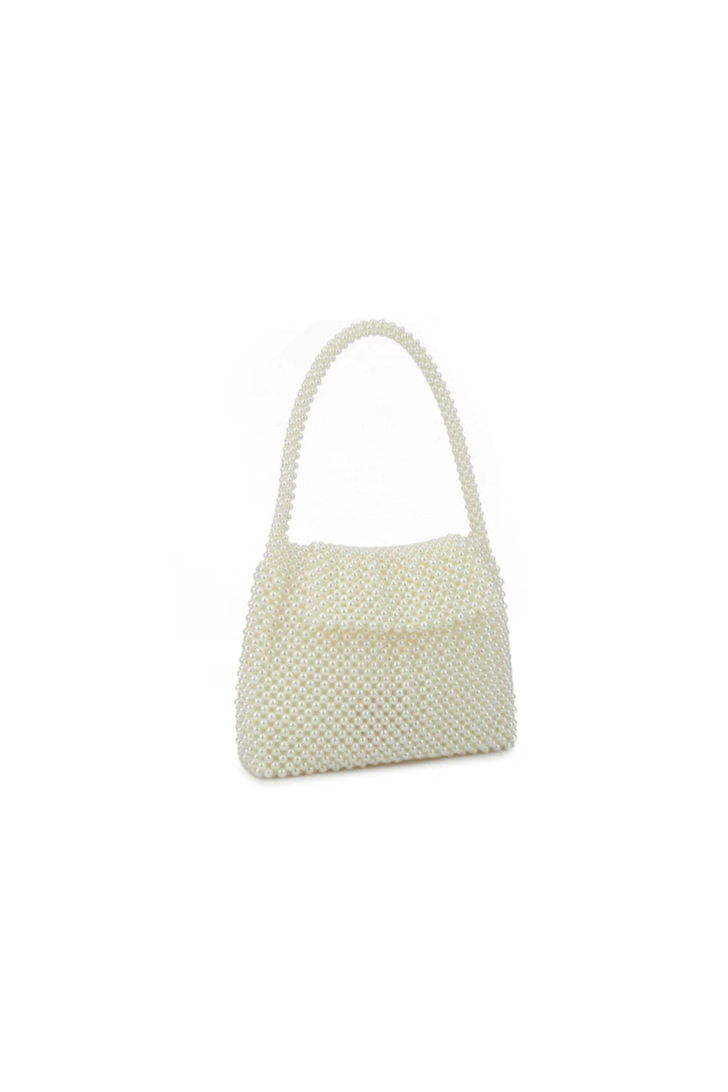 Ivory Faux Pearl Evening Bag-1