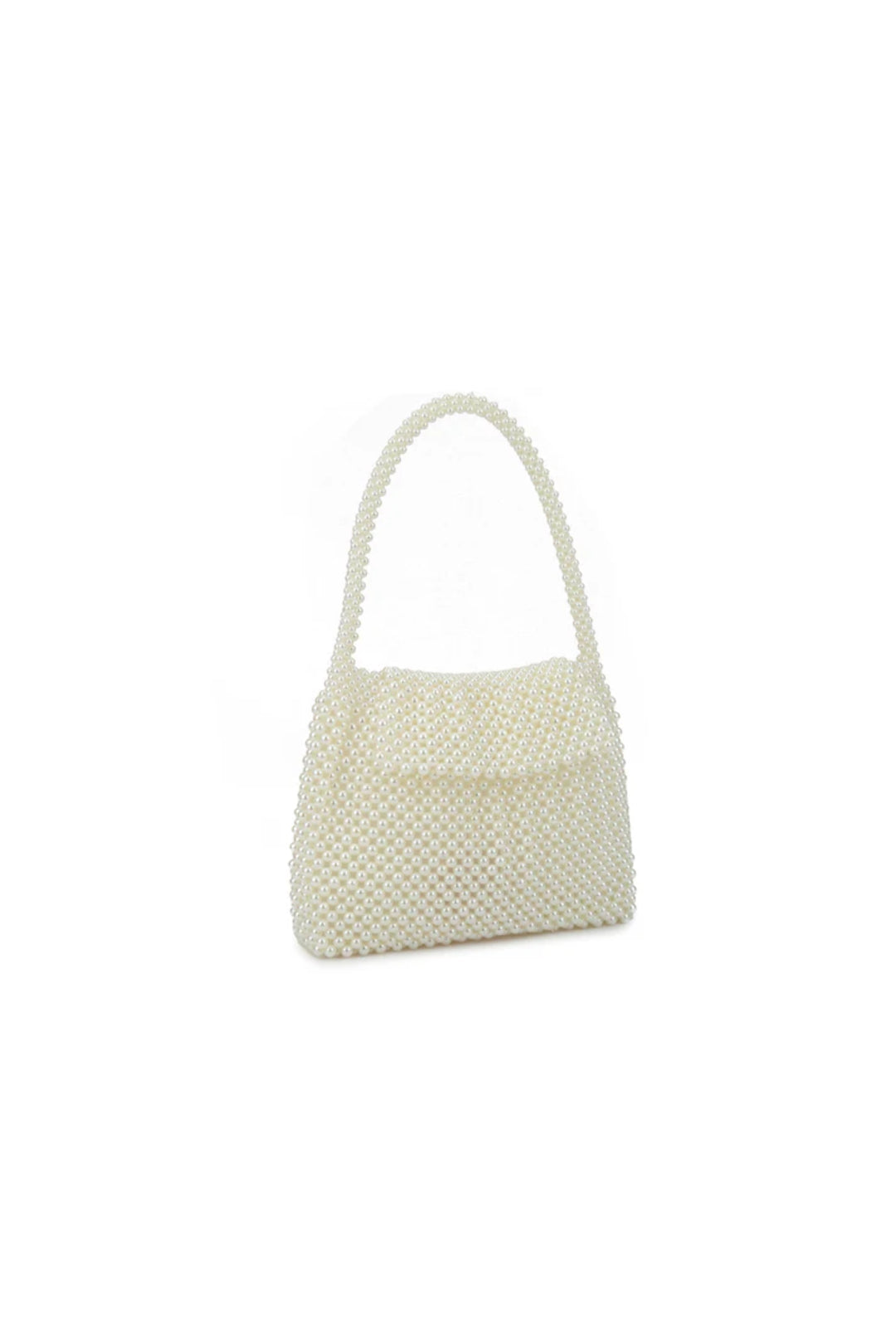 Ivory Faux Pearl Evening Bag-1