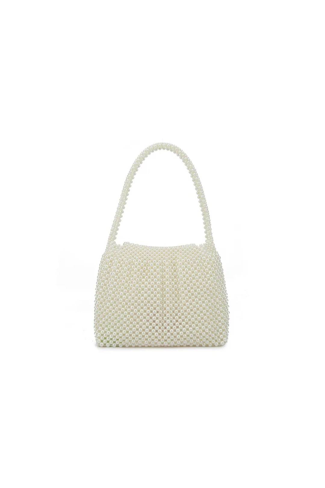 Ivory Faux Pearl Evening Bag-2