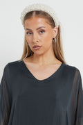 Ivory Statement Pearl Headband-0