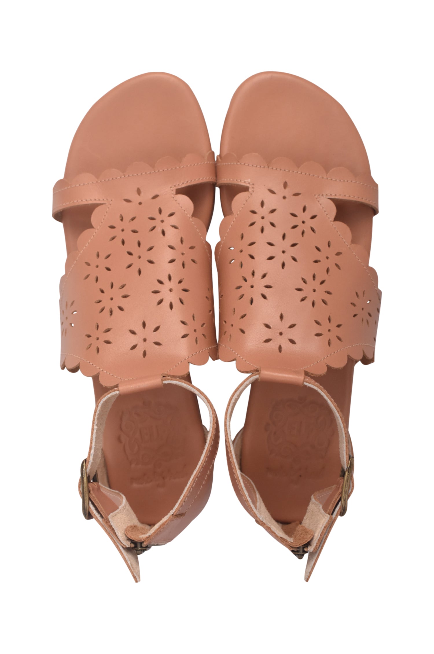Al Fresco Cut-Out Leather Sandals-4