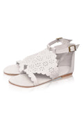 Al Fresco Cut-Out Leather Sandals-1